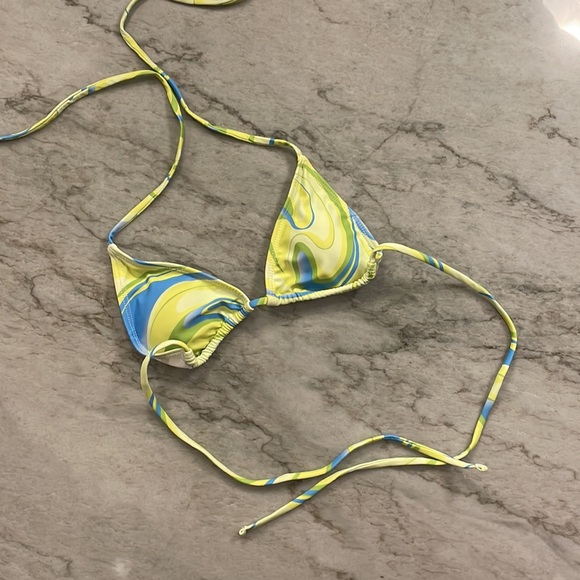 SHEIN Lime Multicolored Bikini & Skirt - Picture 2 of 4